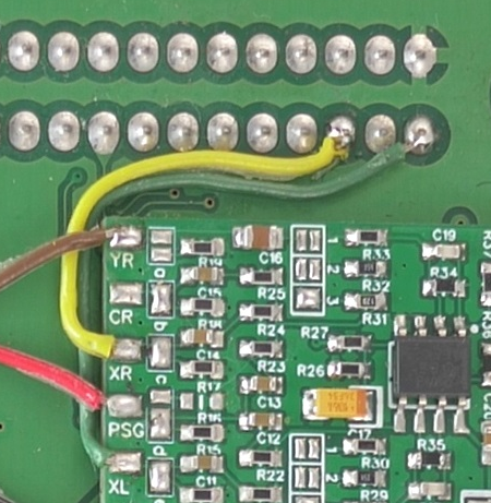 Broches B1 et B3 du connecteur cartouche pour XL et XR