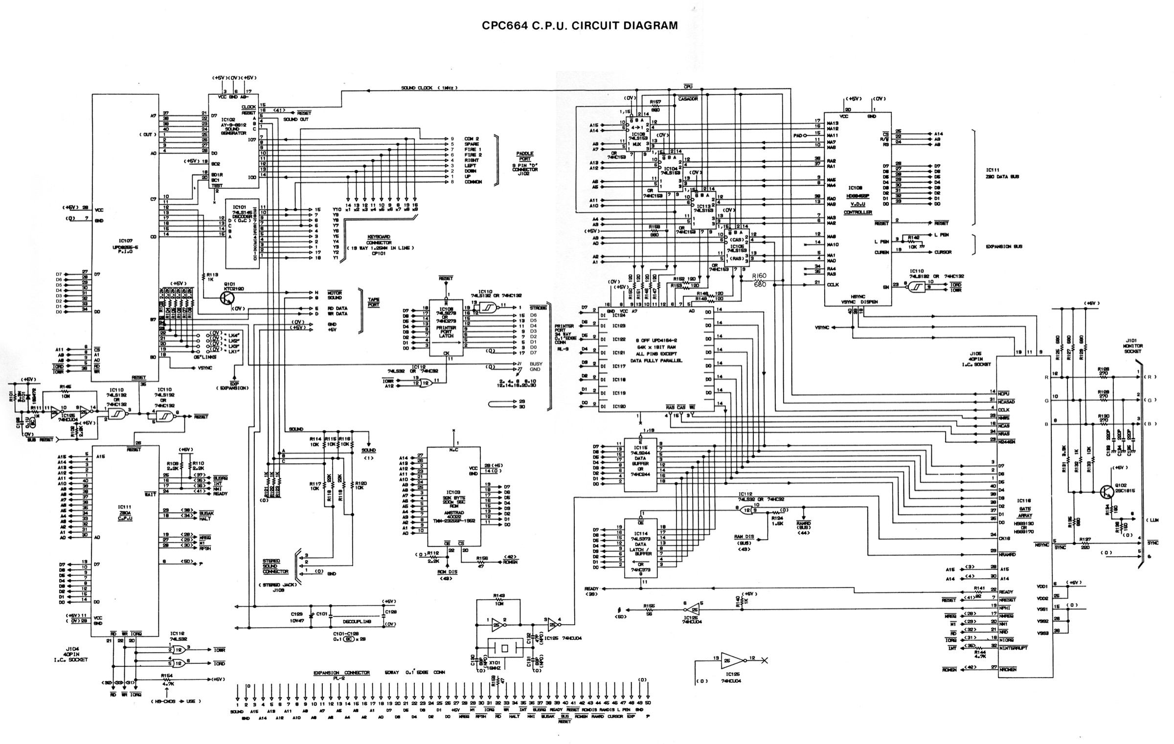 Divers CPC — cpc664 schematic