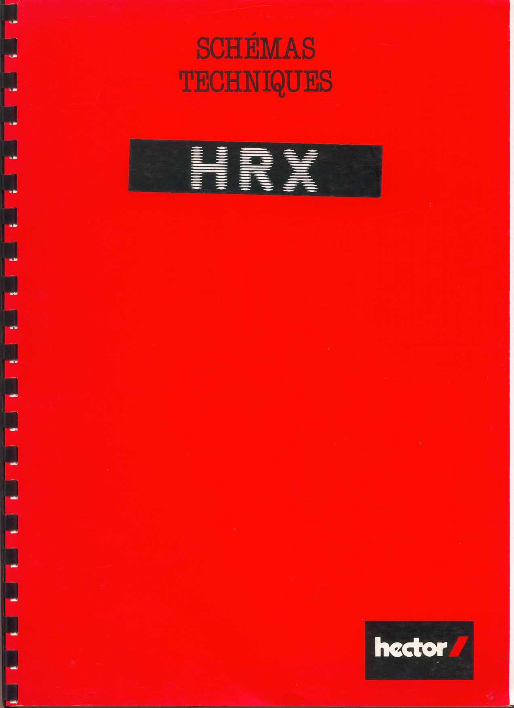 Hector HRX — 19 planches — schemas techniques hrx couverture